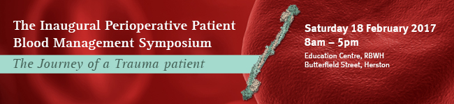 image of the Perioperative Patient Blood Management Symposium banner
