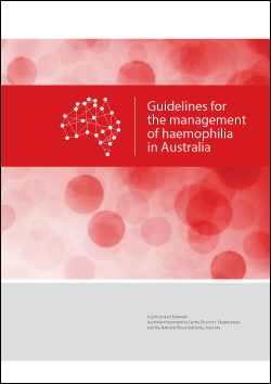 cover of Guidelines for the management of haemophilia in Australia