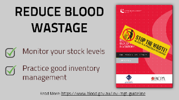 Reduce Blood Wastage Poster