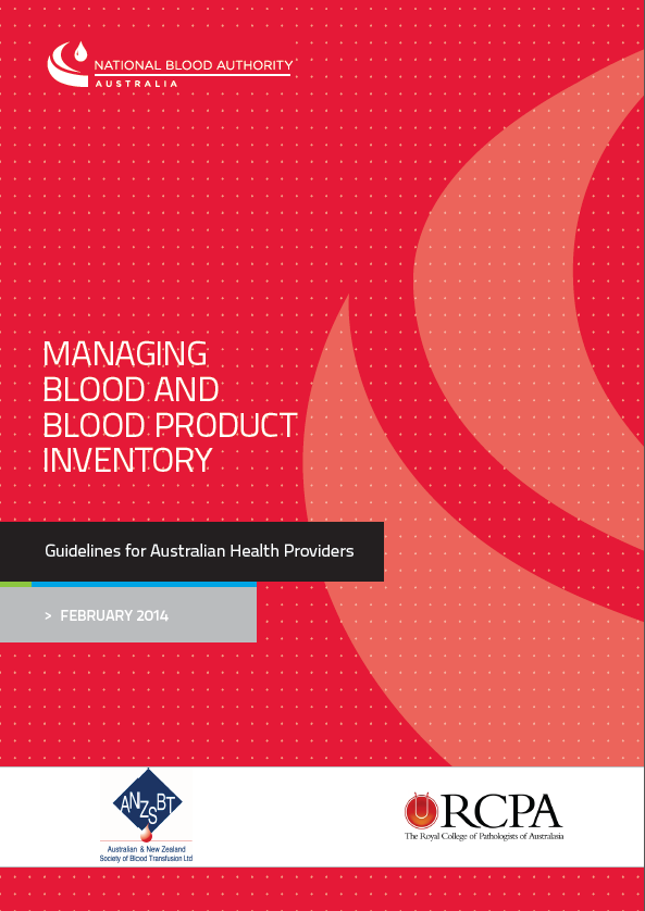 Title Page Managing Blood and Blood Product Inventory