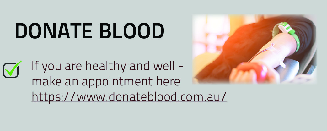 Donate blood banner